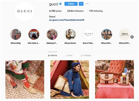 gucci instagram page